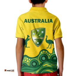 Australia Cricket Aboriginal Pattern Polo Shirt
