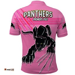 Panthers Proud Polo Shirt Back to Back Premiers 2022 Version Pink Amazing Aussie