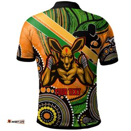 Wallabies Rugby Polo Shirt - Custom Australia National Rugby Championship with Aboriginal Culture Player And Number Polo Shirt Amazing Aussie