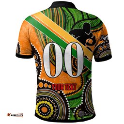 Wallabies Rugby Polo Shirt - Custom Australia National Rugby Championship with Aboriginal Culture Player And Number Polo Shirt Amazing Aussie