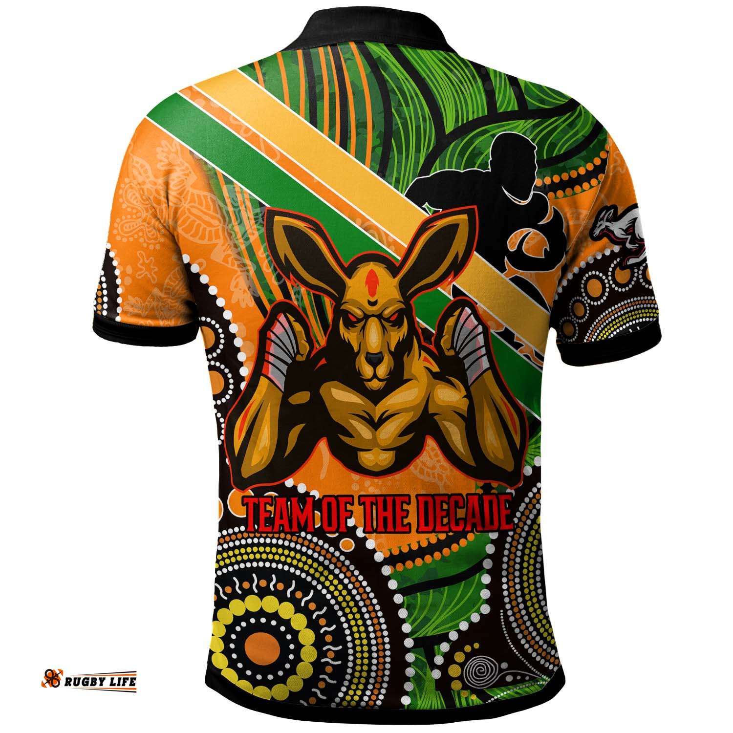 Wallabies Rugby Polo Shirt - Custom Australia National Rugby Championship with Aboriginal Culture Player And Number Polo Shirt Amazing Aussie