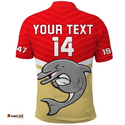 Custom Text And Number Dolphins Rugby Polo Shirt Sporty Style Ver.01 Amazing Aussie