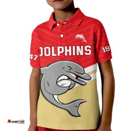 Custom Text And Number Dolphins Rugby Polo Shirt Sporty Style Ver.01 Amazing Aussie