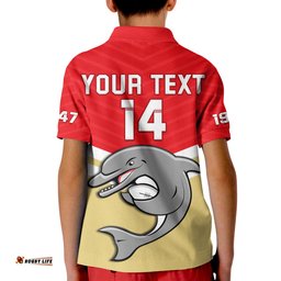 Custom Text And Number Dolphins Rugby Polo Shirt Sporty Style Ver.01 Amazing Aussie