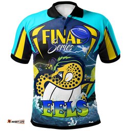 Eels Rugby Polo Shirt - Custom Final Series Champions Eels Rugby League Player And Number Polo Shirt Amazing Aussie