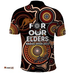 NAIDOC Week 2023 Polo Shirt Indigenous Tribal Ver.01