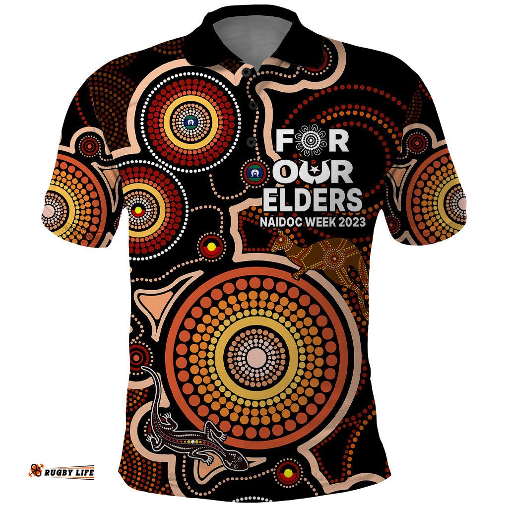 NAIDOC Week 2023 Polo Shirt Indigenous Tribal Ver.01