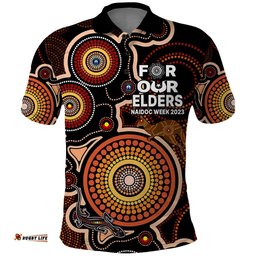 NAIDOC Week 2023 Polo Shirt Indigenous Tribal Ver.01