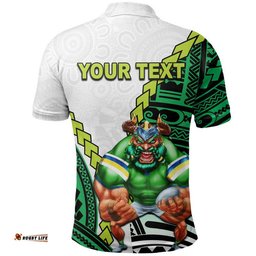 Raiders Rugby Polo Shirt Mix Polynesian Amazing Aussie