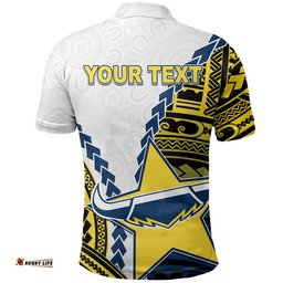 Cowboys Rugby Polo Shirt Mix Polynesian Amazing Aussie