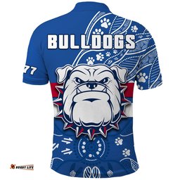 Bulldogs Football Polo Shirt Scraggers 1877 Aboriginal Dot Painting Newest Version Amazing Aussie