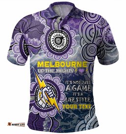 Australia Melbourne Custom Polo Shirt - Up The Mighty Polo Shirt Amazing Aussie