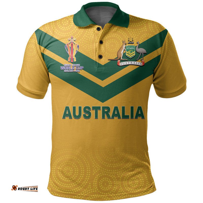 Custom Personalised And Number Australia Jillaroos Rugby Polo Shirt Women World Cup 2022 Amazing Aussie