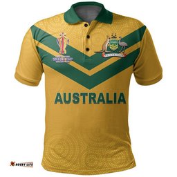 Custom Personalised And Number Australia Jillaroos Rugby Polo Shirt Women World Cup 2022 Amazing Aussie