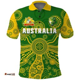 Custom Text And Number Cricket Australia Polo Shirt Aussie 2022 Indigenous Special Version 2 Amazing Aussie