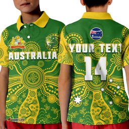 Custom Text And Number Cricket Australia Polo Shirt Aussie 2022 Indigenous Special Version 2 Amazing Aussie
