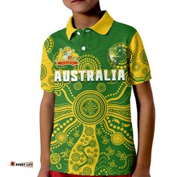 Custom Text And Number Cricket Australia Polo Shirt Aussie 2022 Indigenous Special Version 2 Amazing Aussie