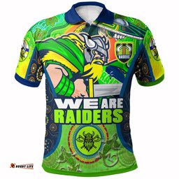 Raiders Rugby Polo Shirt - Custom "We Are Raiders" Mascot With Aboriginal Art Polo Shirt Amazing Aussie
