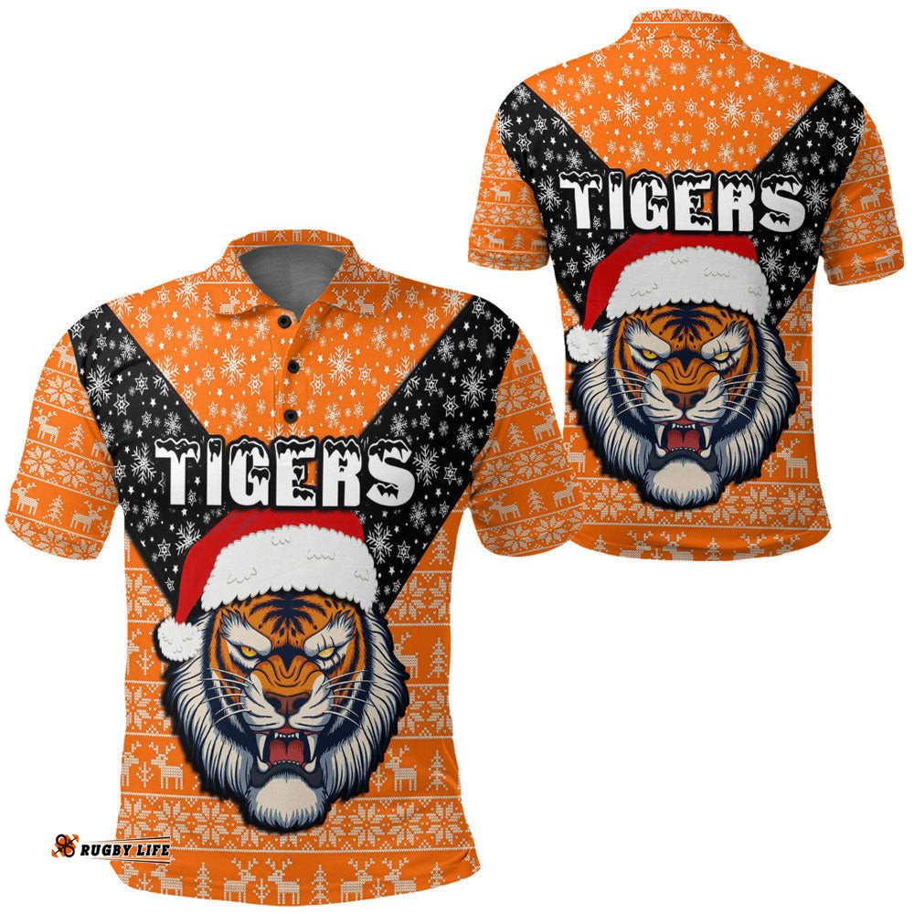 Vibe Hoodie Clothing - Wests Tigers Christmas Polo Shirts Amazing Aussie