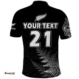 Custom Personalised New Zealand Silver Fern Rugby Polo Shirt Maori Ethics Style Amazing Aussie