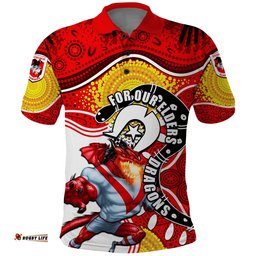 Dragons Mascot NRL Polo Shirt NAIDOC