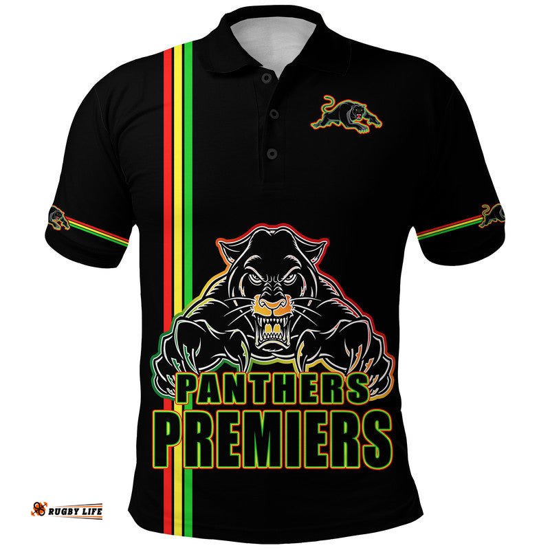 Penrith Panthers Premiers Polo Shirt Angry Panther Simple Style Amazing Aussie