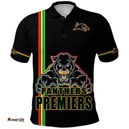 Penrith Panthers Premiers Polo Shirt Angry Panther Simple Style Amazing Aussie
