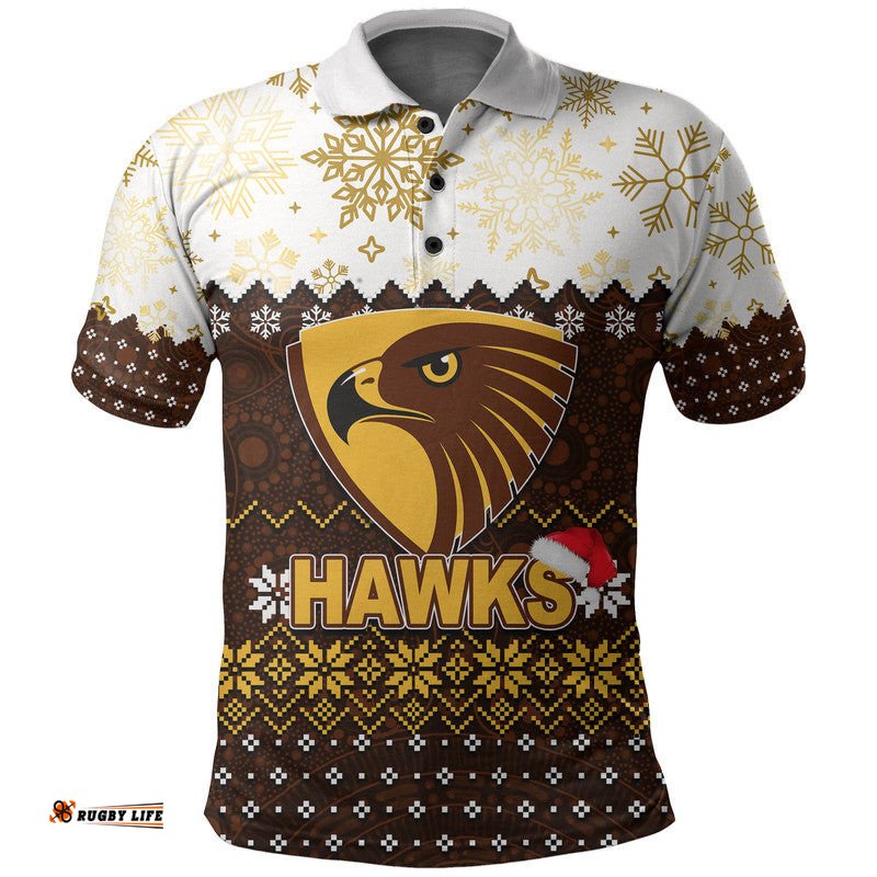 Hawks Polo Shirt Christmas 2022 Amazing Aussie