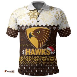 Hawks Polo Shirt Christmas 2022 Amazing Aussie
