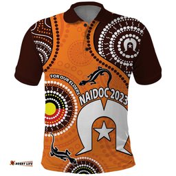 Custom Personalised 2023 NAIDOC Week Polo Shirt Lizard Aboriginal