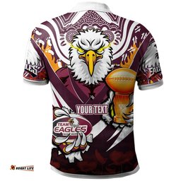Sea Eagles Premierships Rugby Polo Shirt - Custom "Go Manly!" Champion Claw Scratch Aboriginal Culture Polo Shirt Amazing Aussie
