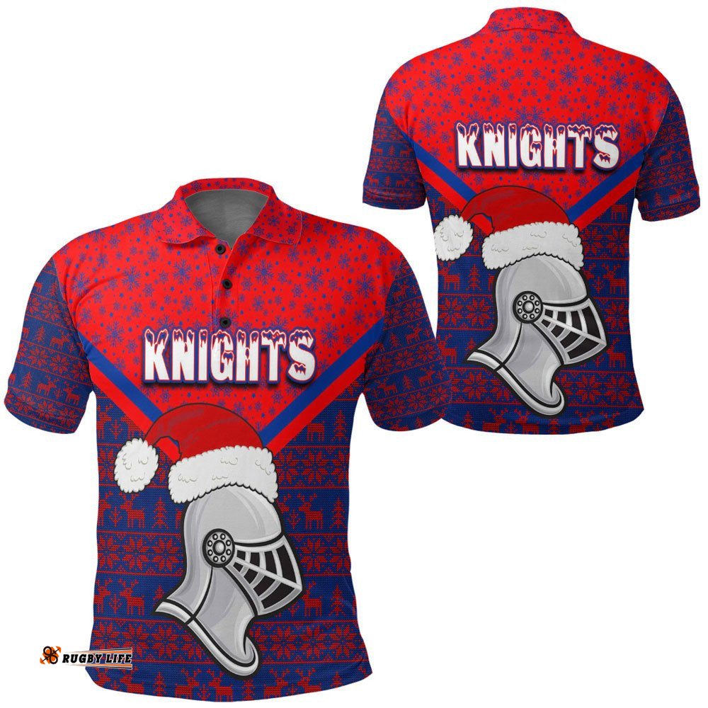 Vibe Hoodie Clothing - Newcastle Knights Christmas Polo Shirts Amazing Aussie