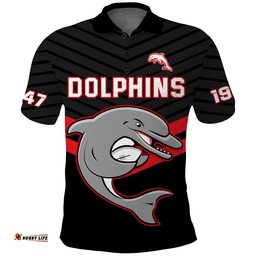 Dolphins Rugby Polo Shirt Sporty Style Ver.03 Amazing Aussie