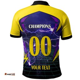 Storm Rugby Polo Shirt - Custom Final Series Champions Storm Rugby League Player And Number Polo Shirt Amazing Aussie