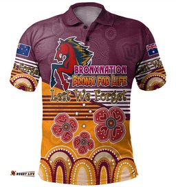 Australia Brisbane City Anzac Custom Polo Shirt - Anzac Day Bronxnation for Life Polo Shirt Amazing Aussie