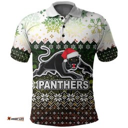 Panthers Rugby Polo Shirt Christmas 2022 Amazing Aussie