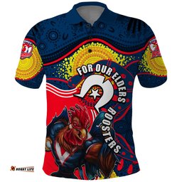 Roosters Mascot NRL Polo Shirt NAIDOC