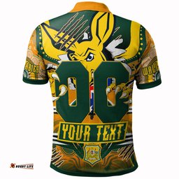 Wallabies Rugby Aboriginal Polo Shirt - Custom Super Indigenous Wallabies Championship Scratch Style Polo Shirt Amazing Aussie