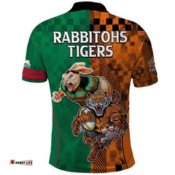 Wests Tigers and Rabbitohs Rugby Polo Shirt Sporty Style