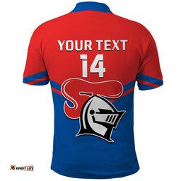 Personalised Newcastle Knights Rugby Polo Shirt Novocastrians Sporty Style
