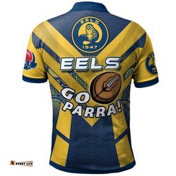 Eels Rugby Polo Shirt - Custom GO PARRA Eels Aboriginal Patterns Polo Shirt Amazing Aussie