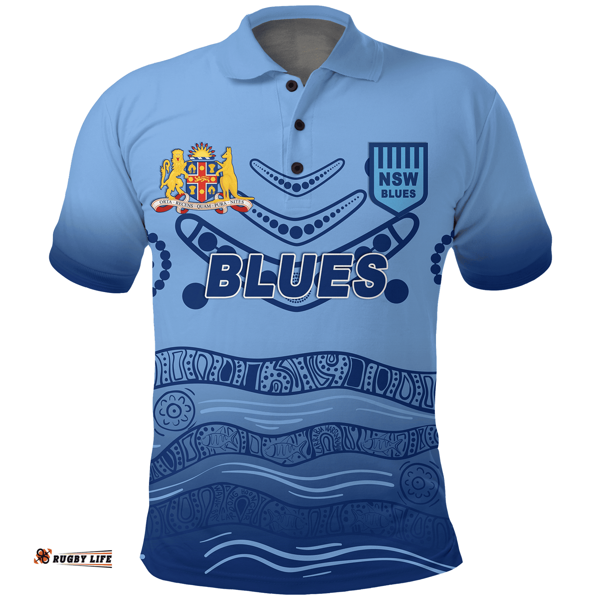 New South Wales Blues Aboriginal Indigenous Polo Shirt