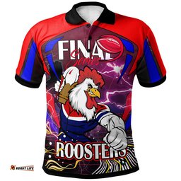 Roosters Rugby Polo Shirt - Custom Final Series Champions Roosters Rugby League Player And Number Polo Shirt Amazing Aussie