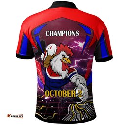 Roosters Rugby Polo Shirt - Custom Final Series Champions Roosters Rugby League Player And Number Polo Shirt Amazing Aussie