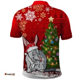 Australia Christmas Polo Shirt Aussie Bilby Santa Merry Xmas