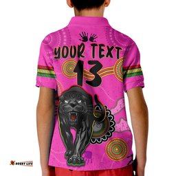 Custom Text and Number Panthers Polo Shirt Aboriginal Premiers 2022 We Are The Champions With Trophy Amazing Aussie