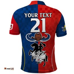 Custom NRL Cowboys Combine Dragon Rugby Polo Shirt Sporty Style