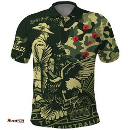 NRL ANZAC 2023 Sea Eagles Polo Shirt Camouflage