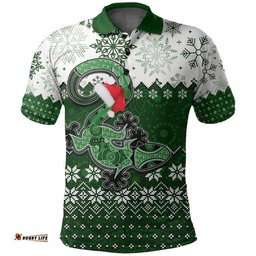 Aboriginal Christmas 2022 Lizard Polo Shirt Green Style Amazing Aussie