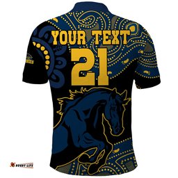 Custom Text And Number Brumbies Rugby Union Polo Shirt Australia indigenous Aboriginal Amazing Aussie